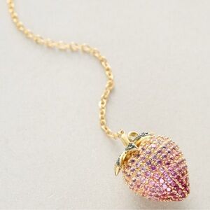 NOIR JEWELRY Strawberry Hoop Necklace